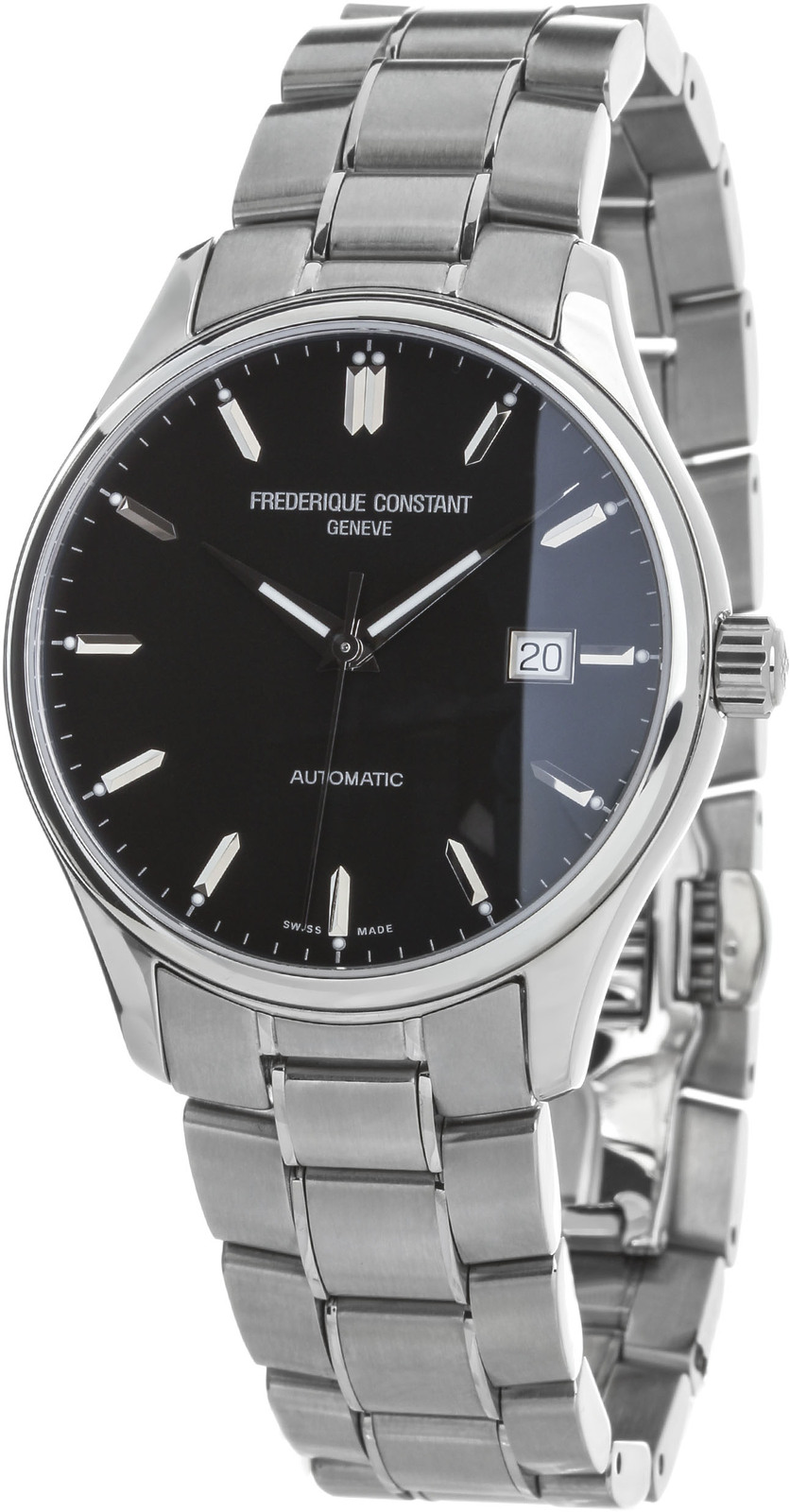 Frederique Constant Classics FC-303B5B6B Frederique Constant Classics FC-303B5B6BНаручные часы<br>Данная модель — яркий представитель коллекции Classics Index . Это модные мужские часы. Материал корпуса часов — сталь. Циферблат часов защищает сапфировое стекло. Водозащита - 50 м. Циферблат модели содержит часы, минуты, секунды. В этой модели используются такие усложнения как дата, . Диаметр корпуса часов составляет 40мм.<br><br>Пол: Мужские<br>Страна-производитель: None<br>Механизм: Механический<br>Материал корпуса: Сталь<br>Материал ремня/браслета: Сталь<br>Водозащита, диапазон: 20 - 100 м<br>Стекло: Сапфировое<br>Толщина корпуса: 10,2 мм<br>Стиль: None