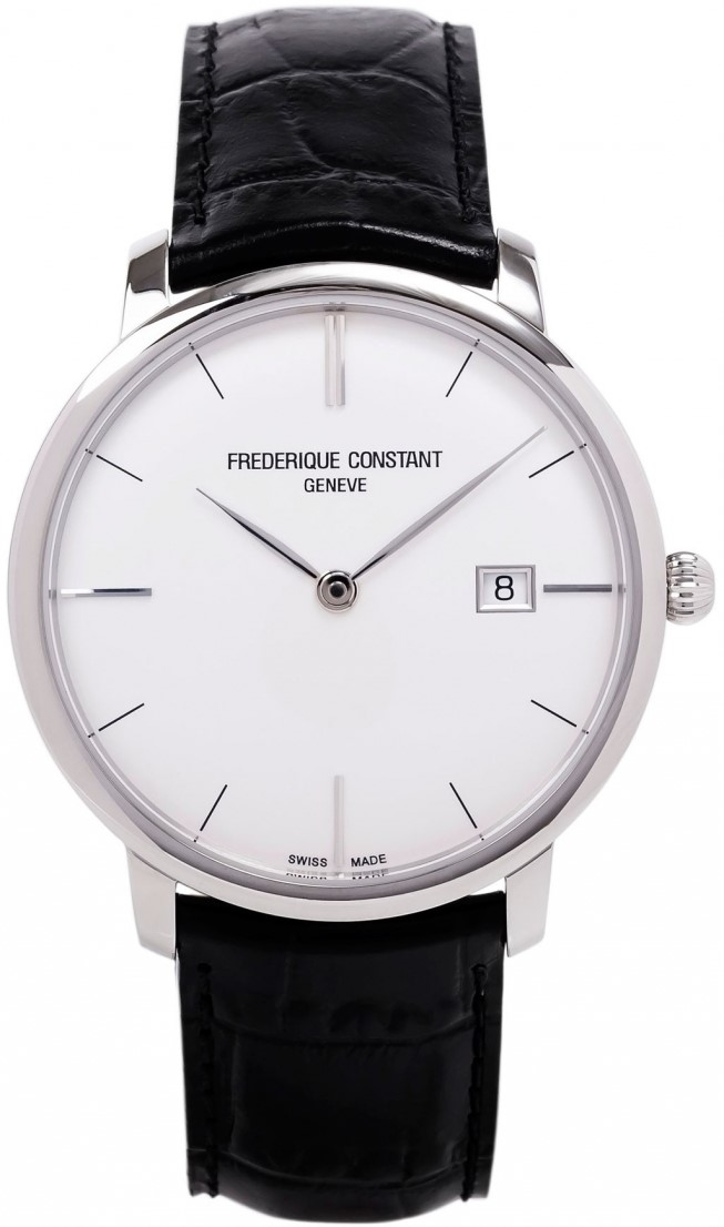 Frederique Constant Slim Line FC-306S4S6 Frederique Constant Slim Line FC-306S4S6Наручные часы<br>Швейцарские часы Frederique Constant Slim Line FC-306S4S6Данная модель — яркий представитель коллекции Slim Line. Это стильные мужские часы. Материал корпуса часов — сталь. В этих часах используется сапфировое стекло. Часы этой модели обладают водозащитой 30 м. Основной цвет циферблата белый. Диаметр корпуса часов составляет 40мм.<br><br>Пол: Мужские<br>Страна-производитель: Швейцария<br>Механизм: Механический<br>Материал корпуса: Сталь<br>Материал ремня/браслета: Кожа<br>Водозащита, диапазон: 20 - 100 м<br>Стекло: Сапфировое<br>Толщина корпуса: None<br>Стиль: Классика