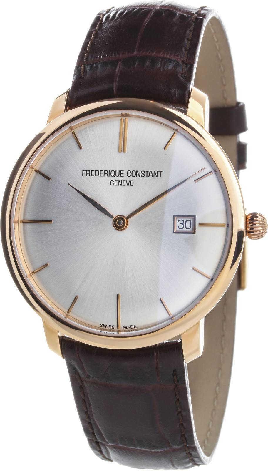 Frederique Constant Slim Line FC-306V4S9 Frederique Constant Slim Line FC-306V4S9Наручные часы<br>Швейцарские часы Frederique Constant Slim Line FC-306V4S9 Часы принадежат коллекции Slim Line. Это модные мужские часы. Материал корпуса часов — золото. В этих часах используется сапфировое стекло. Часы выдерживают давление на глубине 30 м. Цвет циферблата - белый. Размер данной модели 40мм.<br><br>Пол: Мужские<br>Страна-производитель: Швейцария<br>Механизм: Механический<br>Материал корпуса: Золото<br>Материал ремня/браслета: Кожа<br>Водозащита, диапазон: 20 - 100 м<br>Стекло: Сапфировое<br>Толщина корпуса: None<br>Стиль: Классика