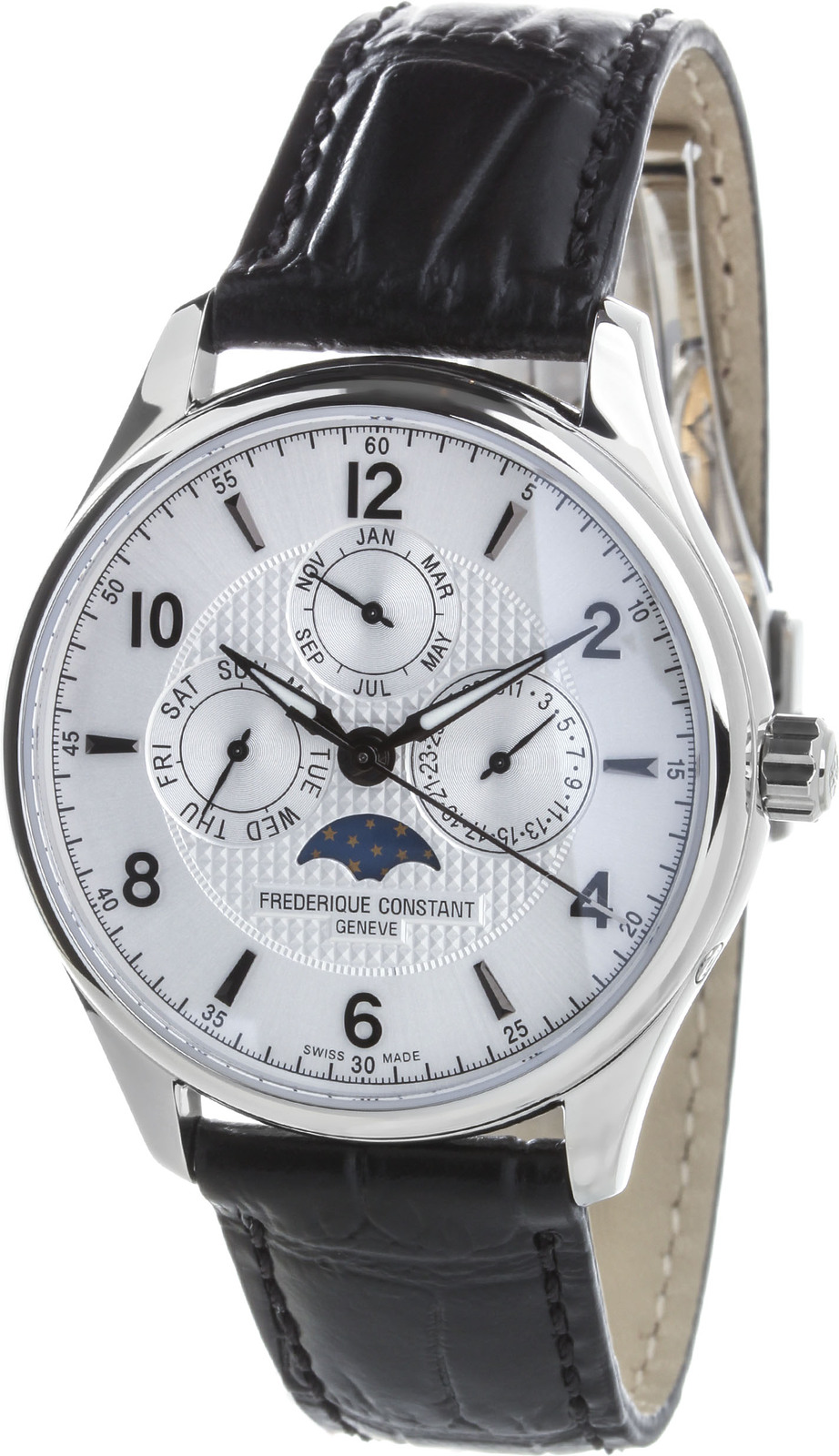 Frederique Constant Runabout FC-365RM5B6 Frederique Constant Runabout FC-365RM5B6Наручные часы<br>Швейцарские часы Frederique Constant Runabout FC-365RM5B6<br><br>Пол: Мужские<br>Страна-производитель: Швейцария<br>Механизм: Механический<br>Материал корпуса: Сталь<br>Материал ремня/браслета: Кожа<br>Водозащита, диапазон: 20 - 100 м<br>Стекло: Сапфировое<br>Толщина корпуса: 11 мм<br>Стиль: Классика