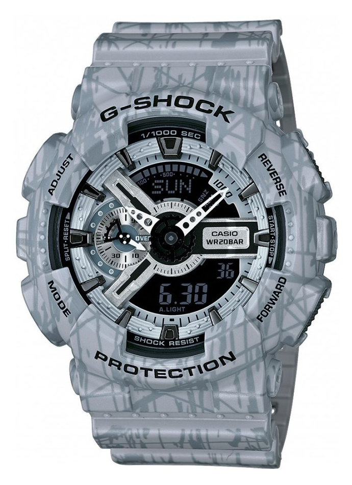 Casio G-shock G-Classic GA-110SL-8A Casio G-shock G-Classic GA-110SL-8AНаручные часы<br>Японские часы Casio G-shock G-Classic GA-110SL-8A<br><br>Пол: Мужские<br>Страна-производитель: Япония<br>Механизм: Кварцевый<br>Материал корпуса: Пластик<br>Материал ремня/браслета: Пластик<br>Водозащита, диапазон: None<br>Стекло: Минеральное<br>Толщина корпуса: 16,9 мм<br>Стиль: None