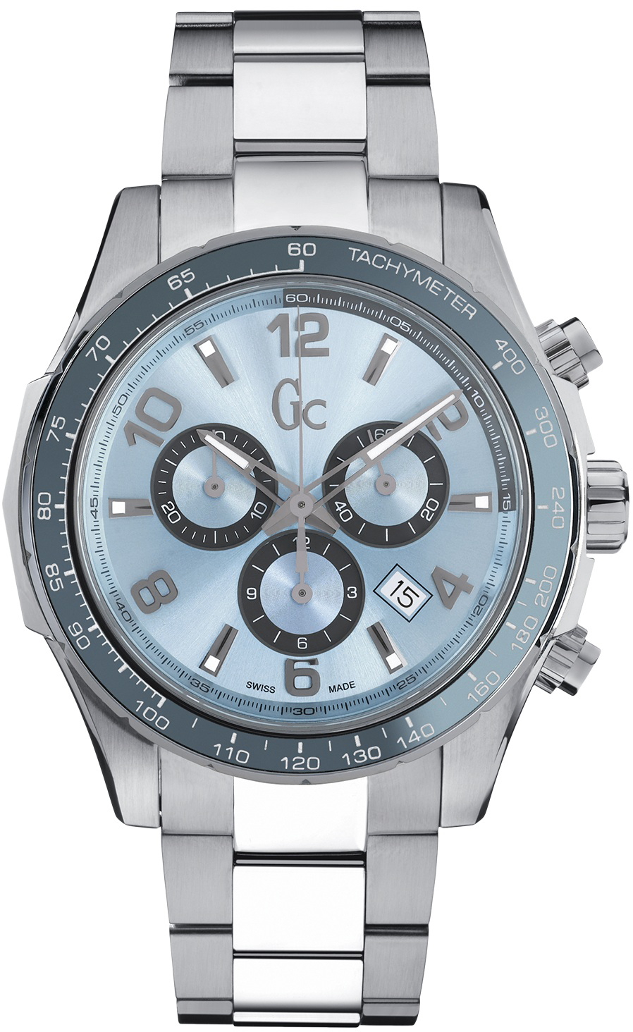 GC Sport Chic X51006G7S GC Sport Chic X51006G7SНаручные часы<br>Швейцарские часы GC Sport Chic X51006G7S<br><br>Пол: Мужские<br>Страна-производитель: Швейцария<br>Механизм: Кварцевый<br>Материал корпуса: Сталь<br>Материал ремня/браслета: Сталь<br>Водозащита, диапазон: 100 - 150 м<br>Стекло: Сапфировое<br>Толщина корпуса: 12 мм<br>Стиль: Спорт