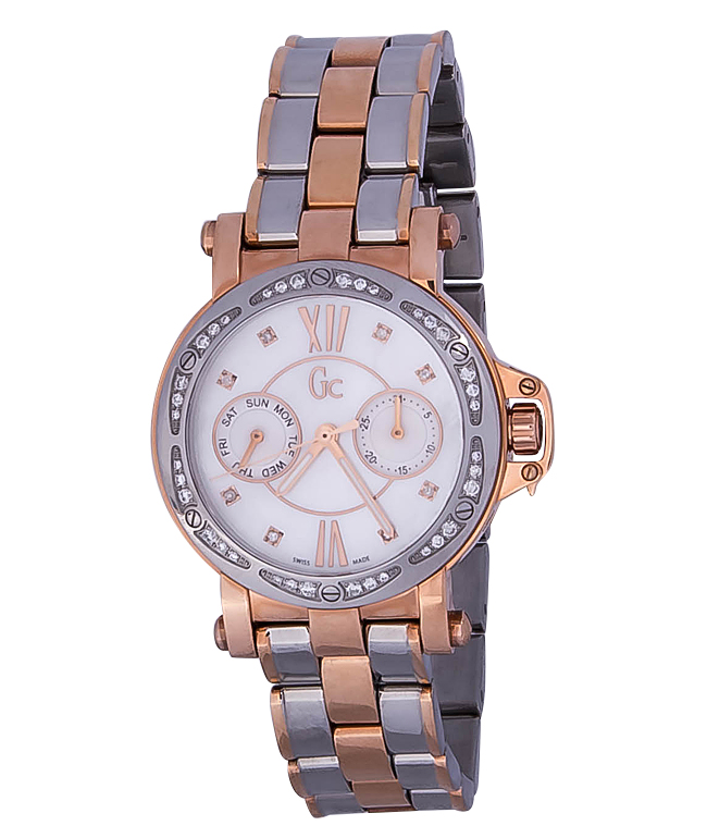 GC Femme X74107L1S GC Femme X74107L1SНаручные часы<br>Швейцарские часы GC Femme X74107L1S<br><br>Пол: Женские<br>Страна-производитель: Швейцария<br>Механизм: Кварцевый<br>Материал корпуса: Золото+сталь<br>Материал ремня/браслета: Сталь+золото<br>Водозащита, диапазон: 100 - 150 м<br>Стекло: Сапфировое<br>Толщина корпуса: 9 мм<br>Стиль: Классика