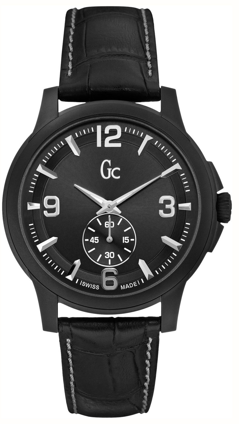 Gc Classica X82006G2S Gc Classica X82006G2SНаручные часы<br>Швейцарские часы Gc Classica X82006G2SДанная модель входит в коллекцию Classica. Это настоящие мужские часы. Материал корпуса часов — сталь. В этой модели стоит сапфировое стекло. Водозащита - 100 м. Цвет циферблата - черный. Циферблат модели содержит часы, минуты, секунды. Диаметр корпуса данной модели 42мм.<br><br>Пол: Мужские<br>Страна-производитель: None<br>Механизм: Кварцевый<br>Материал корпуса: Сталь<br>Материал ремня/браслета: Кожа<br>Водозащита, диапазон: None<br>Стекло: Сапфировое<br>Толщина корпуса: 8 мм<br>Стиль: Классика