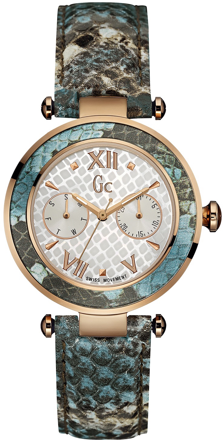 GC Sport Chic Y09002L1 GC Sport Chic Y09002L1Наручные часы<br>Швейцарские часы GC Sport Chic Y09002L1<br><br>Пол: Женские<br>Страна-производитель: Швейцария<br>Механизм: Кварцевый<br>Материал корпуса: Сталь<br>Материал ремня/браслета: Кожа<br>Водозащита, диапазон: 100 - 150 м<br>Стекло: Минеральное<br>Толщина корпуса: 11 мм<br>Стиль: Спорт