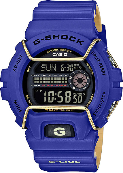 Casio G-shock G-Lide GLS-6900-2E Casio G-shock G-Lide GLS-6900-2EНаручные часы<br>Японские часы Casio G-shock G-Lide GLS-6900-2E<br><br>Пол: Мужские<br>Страна-производитель: Япония<br>Механизм: Кварцевый<br>Материал корпуса: Пластик<br>Материал ремня/браслета: Пластик<br>Водозащита, диапазон: None<br>Стекло: Минеральное<br>Толщина корпуса: 17,7 мм<br>Стиль: None