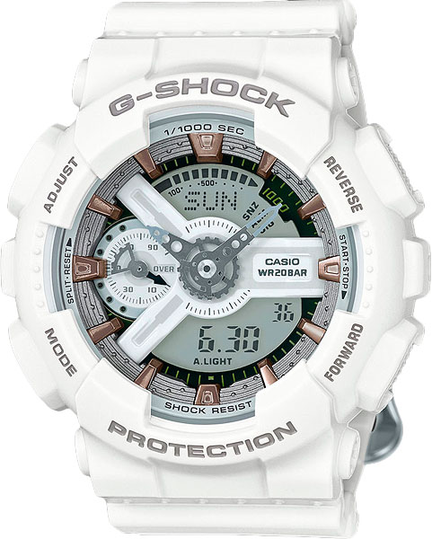 Casio G-shock S Series GMA-S110CM-7A2 Casio G-shock S Series GMA-S110CM-7A2Наручные часы<br>Японские часы Casio G-shock GMA-S110CM-7A2<br><br>Пол: Женские<br>Страна-производитель: Япония<br>Механизм: Кварцевый<br>Материал корпуса: Пластик<br>Материал ремня/браслета: Пластик<br>Водозащита, диапазон: None<br>Стекло: Минеральное<br>Толщина корпуса: None<br>Стиль: None