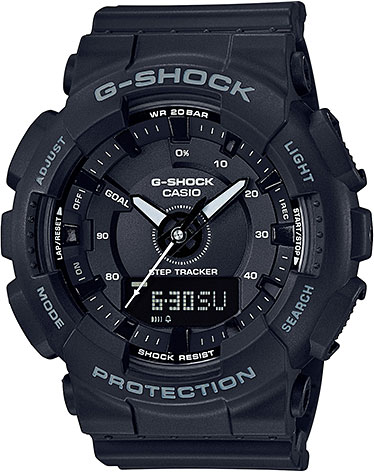 Casio G-shock GMA-S130-1A Casio G-shock GMA-S130-1AНаручные часы<br>Японские часы Casio G-shock GMA-S130-1A<br><br>Пол: Женские<br>Страна-производитель: Япония<br>Механизм: Кварцевый<br>Материал корпуса: Пластик<br>Материал ремня/браслета: Пластик<br>Водозащита, диапазон: None<br>Стекло: Минеральное<br>Толщина корпуса: 15,5 мм<br>Стиль: None