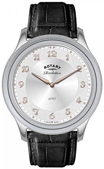Rotary Revelation GS02965/04/22 Rotary Revelation GS02965/04/22Наручные часы<br>Швейцарские часы Rotary Revelation GS02965/04/22<br><br>Пол: Мужские<br>Страна-производитель: Швейцария<br>Механизм: Кварцевый<br>Материал корпуса: Сталь<br>Материал ремня/браслета: Кожа<br>Водозащита, диапазон: 20 - 100 м<br>Стекло: Сапфировое<br>Толщина корпуса: 11 мм<br>Стиль: Классика