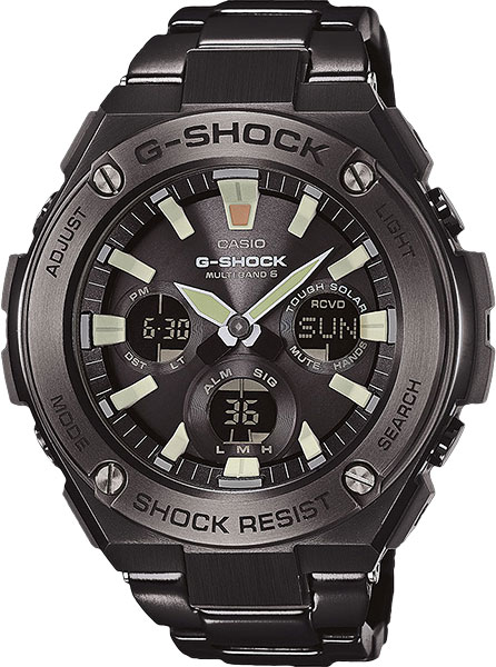Casio G-Shock G-Steel GST-W130BD-1A Casio G-Shock G-Steel GST-W130BD-1AНаручные часы<br>Японские часы Casio G-Shock G-Steel GST-W130BD-1A<br><br>Пол: Мужские<br>Страна-производитель: Япония<br>Механизм: Кварцевый<br>Материал корпуса: Сталь<br>Материал ремня/браслета: Сталь<br>Водозащита, диапазон: None<br>Стекло: Минеральное<br>Толщина корпуса: 16,1 мм<br>Стиль: None