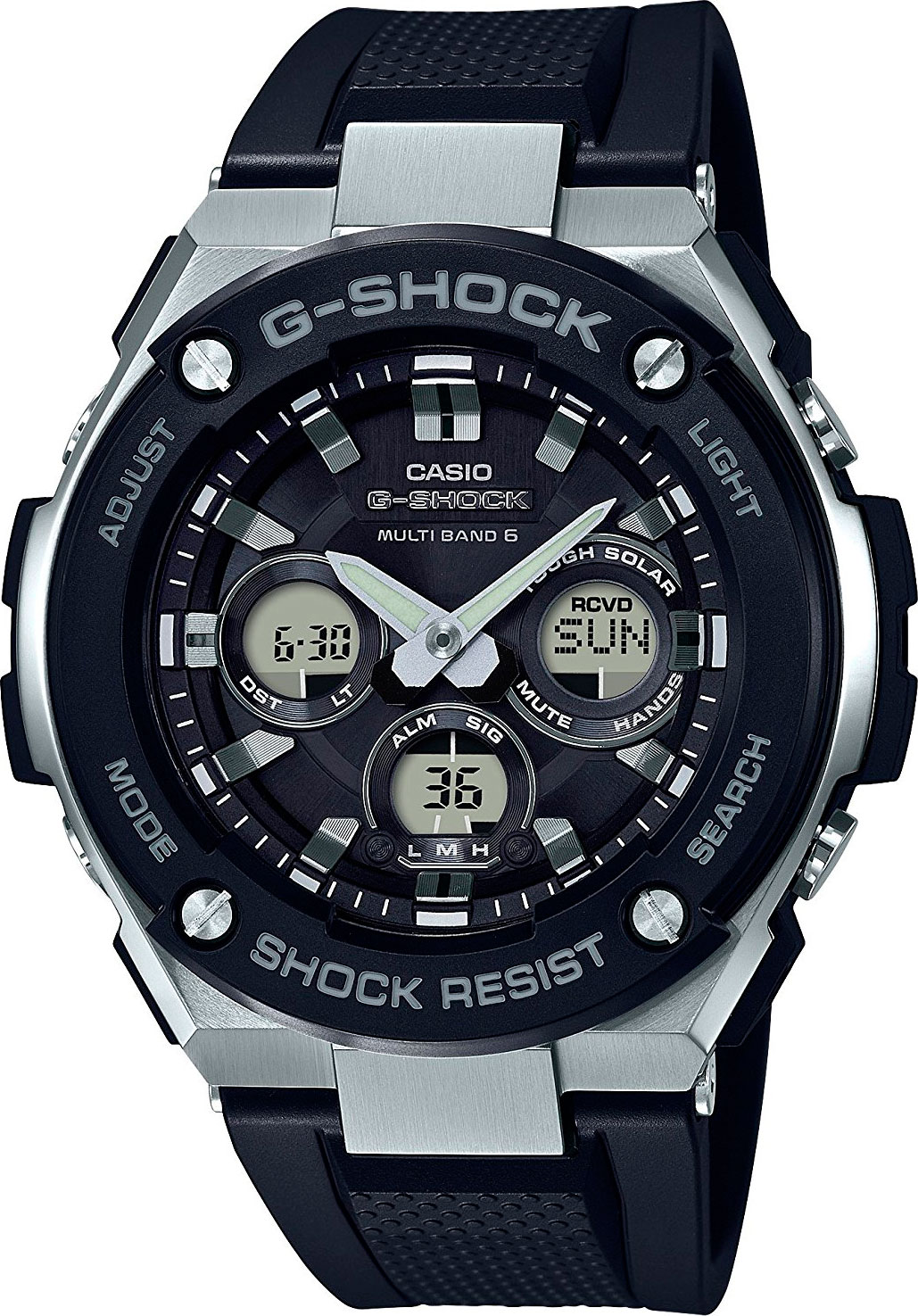 Casio G-shock G-Steel GST-W300-1A Casio G-shock G-Steel GST-W300-1AНаручные часы<br>Японские часы Casio G-shock G-Steel GST-W300-1A<br><br>Пол: Мужские<br>Страна-производитель: Япония<br>Механизм: Кварцевый<br>Материал корпуса: Сталь+пластик<br>Материал ремня/браслета: Каучук<br>Водозащита, диапазон: None<br>Стекло: Минеральное<br>Толщина корпуса: 15,3 мм<br>Стиль: None