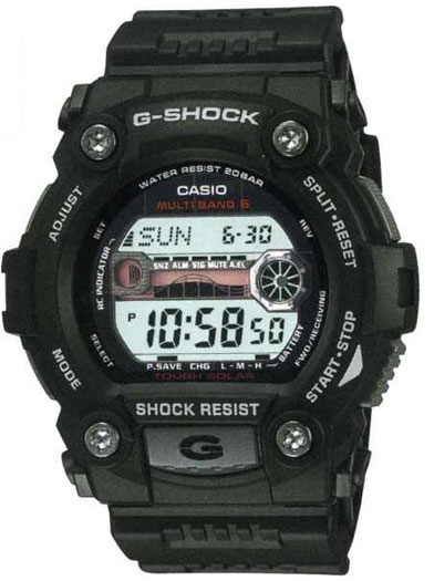 Casio G-shock GW-7900-1E Casio G-shock GW-7900-1EНаручные часы<br>Японские часы Casio G-shock GW-7900-1E<br><br>Пол: Мужские<br>Страна-производитель: Япония<br>Механизм: Кварцевый<br>Материал корпуса: Пластик<br>Материал ремня/браслета: Каучук<br>Водозащита, диапазон: None<br>Стекло: Минеральное<br>Толщина корпуса: 17,7 мм<br>Стиль: None