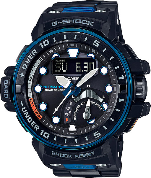 Casio G-shock Gulfmaster GWN-Q1000MC-1A2 Casio G-shock Gulfmaster GWN-Q1000MC-1A2Наручные часы<br>Японские часы Casio G-shock Gulfmaster GWN-Q1000MC-1A2<br><br>Пол: Мужские<br>Страна-производитель: Япония<br>Механизм: Кварцевый<br>Материал корпуса: Пластик<br>Материал ремня/браслета: Пластик<br>Водозащита, диапазон: None<br>Стекло: Сапфировое<br>Толщина корпуса: 17 мм<br>Стиль: None