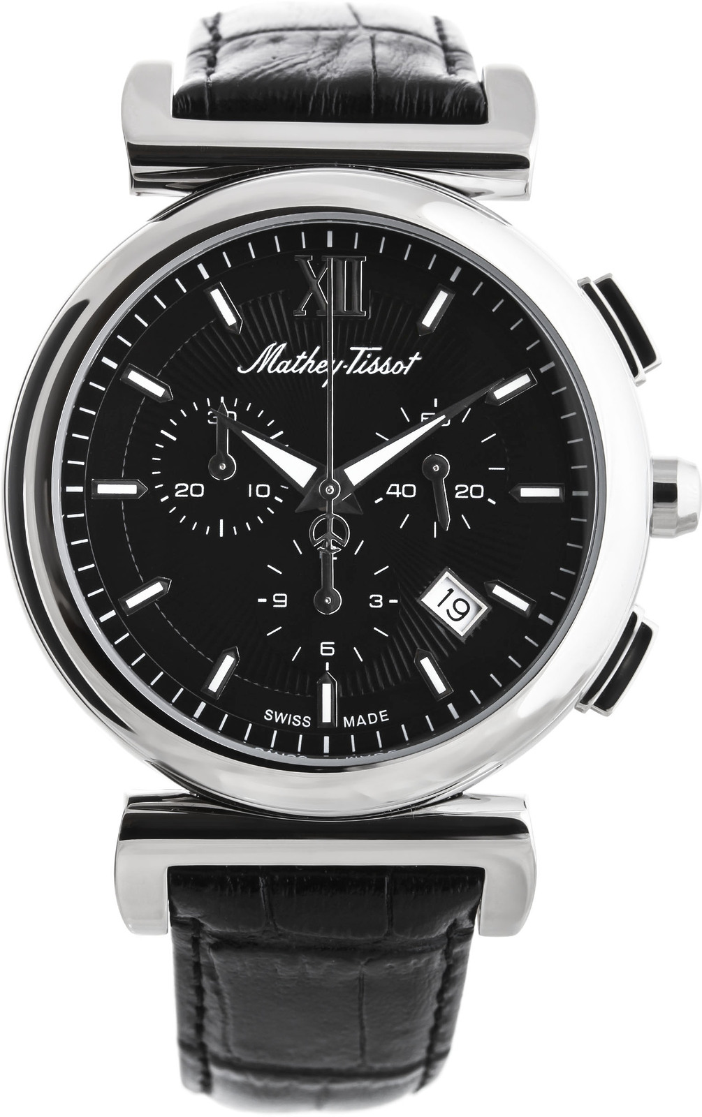 Mathey-Tissot Elegance H410CHALN Mathey-Tissot Elegance H410CHALNНаручные часы<br><br><br>Пол: Мужские<br>Страна-производитель: Швейцария<br>Механизм: Кварцевый<br>Материал корпуса: Сталь<br>Материал ремня/браслета: Кожа<br>Водозащита, диапазон: None<br>Стекло: Сапфировое<br>Толщина корпуса: 10 мм<br>Стиль: None