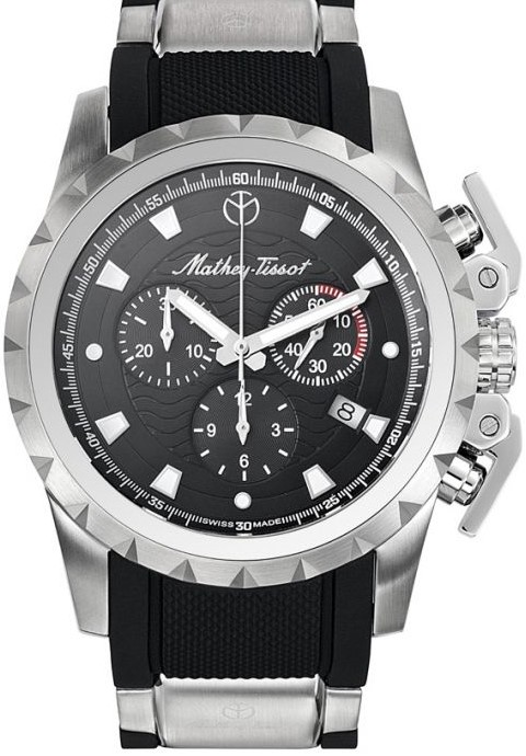 Mathey-Tissot Newport H466CHAN Mathey-Tissot Newport H466CHANНаручные часы<br>Швейцарские часы Mathey-Tissot Newport H466CHAN<br><br>Пол: Мужские<br>Страна-производитель: Швейцария<br>Механизм: Кварцевый<br>Материал корпуса: Сталь<br>Материал ремня/браслета: Сталь+Силикон<br>Водозащита, диапазон: None<br>Стекло: Сапфировое<br>Толщина корпуса: 15 мм<br>Стиль: None
