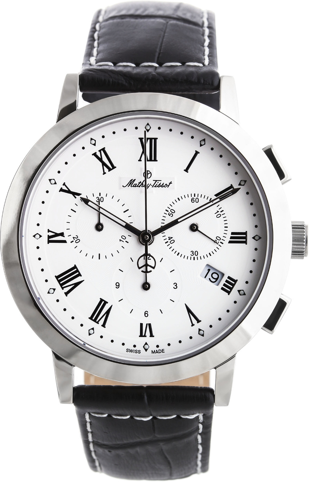 Mathey-Tissot Classic H9315CHRLAI Mathey-Tissot Classic H9315CHRLAIНаручные часы<br>Швейцарские часы Mathey-Tissot Classic H9315CHRLAI<br><br>Пол: Мужские<br>Страна-производитель: Швейцария<br>Механизм: Кварцевый<br>Материал корпуса: Сталь<br>Материал ремня/браслета: Кожа<br>Водозащита, диапазон: None<br>Стекло: Сапфировое<br>Толщина корпуса: None<br>Стиль: None