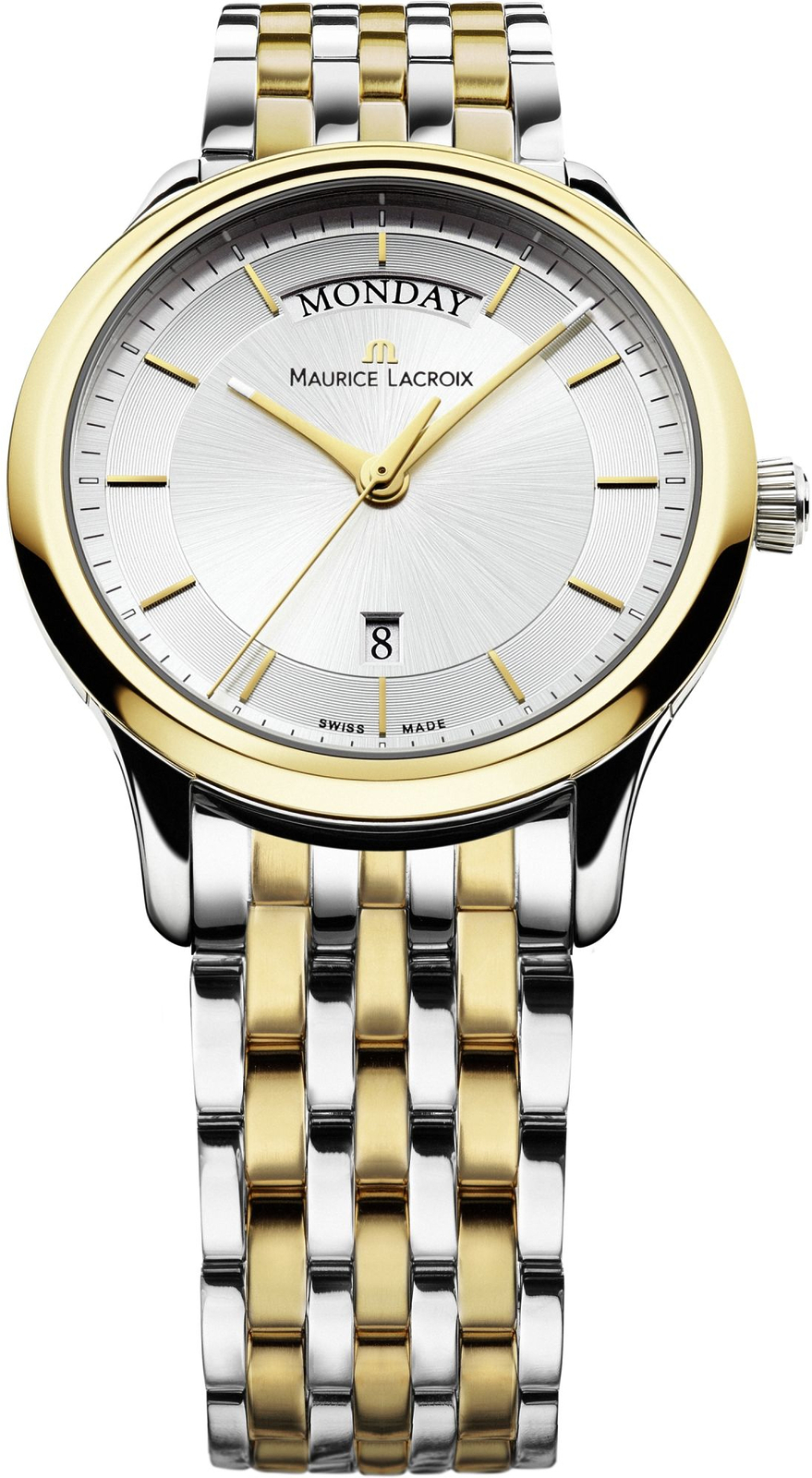Maurice Lacroix Les Classiques LC1237-PVY13-130 Maurice Lacroix Les Classiques LC1237-PVY13-130Наручные часы<br>Швейцарские часы Maurice Lacroix Les Classiques LC1237-PVY13-130Часы принадежат коллекции Les Classiques. Это настоящие Мужские часы. Материал корпуса часов — Сталь+Золото. Браслет — Сталь+Золото. В этих часах используется Сапфировое стекло. Часы выдерживают давление на глубине 30 м . Размер данной модели 38мм.<br><br>Пол: Мужские<br>Страна-производитель: Швейцария<br>Механизм: Кварцевый<br>Материал корпуса: Сталь+Золото<br>Материал ремня/браслета: Сталь+Золото<br>Водозащита, диапазон: 20 - 100 м<br>Стекло: Сапфировое<br>Толщина корпуса: None<br>Стиль: None