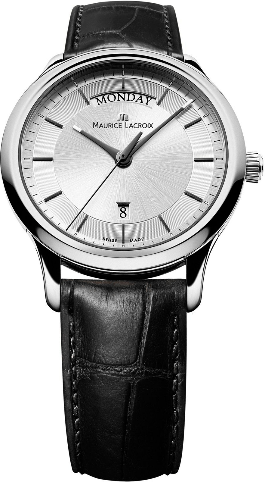 Maurice Lacroix Les Classiques LC1227-SS001-131 Maurice Lacroix Les Classiques LC1227-SS001-131Наручные часы<br>Швейцарские часы Maurice Lacroix Les Classiques LC1227-SS001-131<br><br>Пол: Мужские<br>Страна-производитель: Швейцария<br>Механизм: Кварцевый<br>Материал корпуса: Сталь<br>Материал ремня/браслета: Кожа<br>Водозащита, диапазон: 20 - 100 м<br>Стекло: Сапфировое<br>Толщина корпуса: None<br>Стиль: Классика