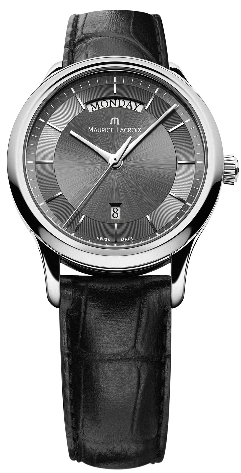 Maurice Lacroix Les Classiques LC1227-SS001-330 Maurice Lacroix Les Classiques LC1227-SS001-330Наручные часы<br>Швейцарские часы Maurice Lacroix Les Classiques LC1227-SS001-330Модель входит в коллекцию Les Classiques. Это Мужские часы. Материал корпуса часов — Сталь. Ремень — Кожа. Стекло - Сапфировое. Водозащита этой модели 30 м. Основной цвет циферблата Черный. Циферблат содержит часы, минуты, секунды. В этих часах используются такие усложнения как дата, день недели, . Диаметр корпуса данной модели 38мм.<br><br>Пол: Мужские<br>Страна-производитель: None<br>Механизм: Кварцевый<br>Материал корпуса: Сталь<br>Материал ремня/браслета: Кожа<br>Водозащита, диапазон: None<br>Стекло: Сапфировое<br>Толщина корпуса: None<br>Стиль: Классика