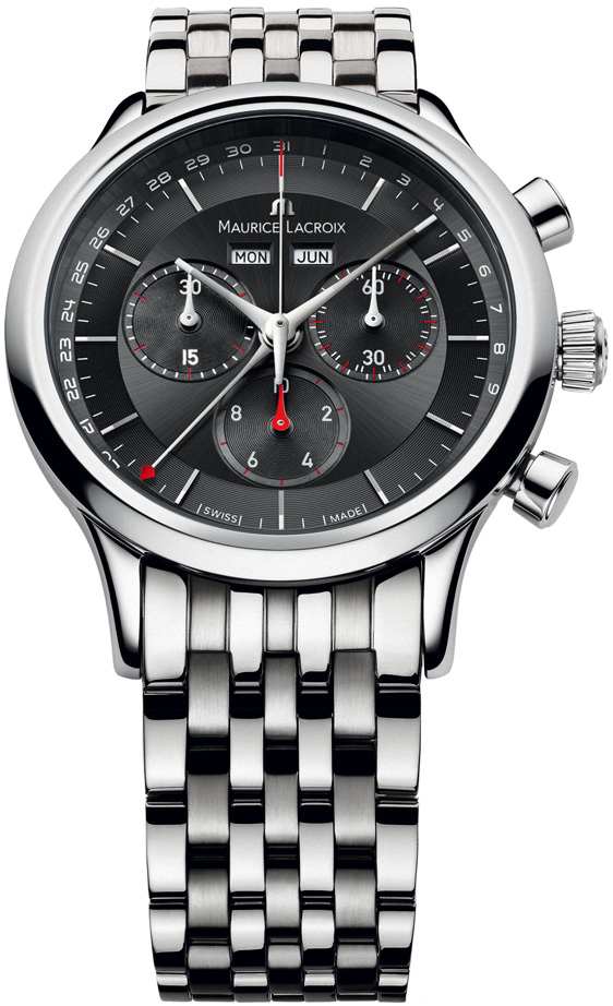 Maurice Lacroix LC1228-SS002-331-1 Maurice Lacroix LC1228-SS002-331-1Наручные часы<br>Швейцарские часы Maurice Lacroix Les Classiques Chronographe LC1228-SS002-331-1<br><br>Для кого?: Мужские<br>Страна-производитель: Швейцария<br>Механизм: Кварцевый<br>Материал корпуса: Сталь<br>Материал ремня/браслета: Сталь<br>Водозащита, диапазон: 20 - 100 м<br>Стекло: Сапфировое<br>Толщина корпуса/: <br>Стиль: Спорт