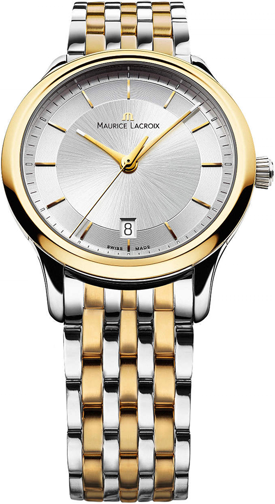 Maurice Lacroix Les Classiques LC1237-PVY13-130 Maurice Lacroix Les Classiques LC1237-PVY13-130Наручные часы<br>Швейцарские часы Maurice Lacroix Les Classiques LC1237-PVY13-130Часы принадежат коллекции Les Classiques. Это настоящие Мужские часы. Материал корпуса часов — Сталь+Золото. Браслет — Сталь+Золото. В этих часах используется Сапфировое стекло. Часы выдерживают давление на глубине 30 м . Размер данной модели 38мм.<br><br>Пол: Мужские<br>Страна-производитель: Швейцария<br>Механизм: Кварцевый<br>Материал корпуса: Сталь+Золото<br>Материал ремня/браслета: Сталь+Золото<br>Водозащита, диапазон: 20 - 100 м<br>Стекло: Сапфировое<br>Толщина корпуса: None<br>Стиль: None