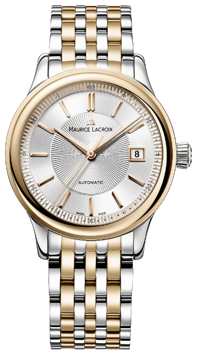 Maurice Lacroix Les Classiques LC6027-PS103-131 Maurice Lacroix Les Classiques LC6027-PS103-131Наручные часы<br>Швейцарские часы Maurice Lacroix Les Classiques LC6027-PS103-131<br><br>Пол: Мужские<br>Страна-производитель: Швейцария<br>Механизм: Механический<br>Материал корпуса: Золото+сталь<br>Материал ремня/браслета: Сталь+золото<br>Водозащита, диапазон: 20 - 100 м<br>Стекло: Сапфировое<br>Толщина корпуса: 10 мм<br>Стиль: Классика