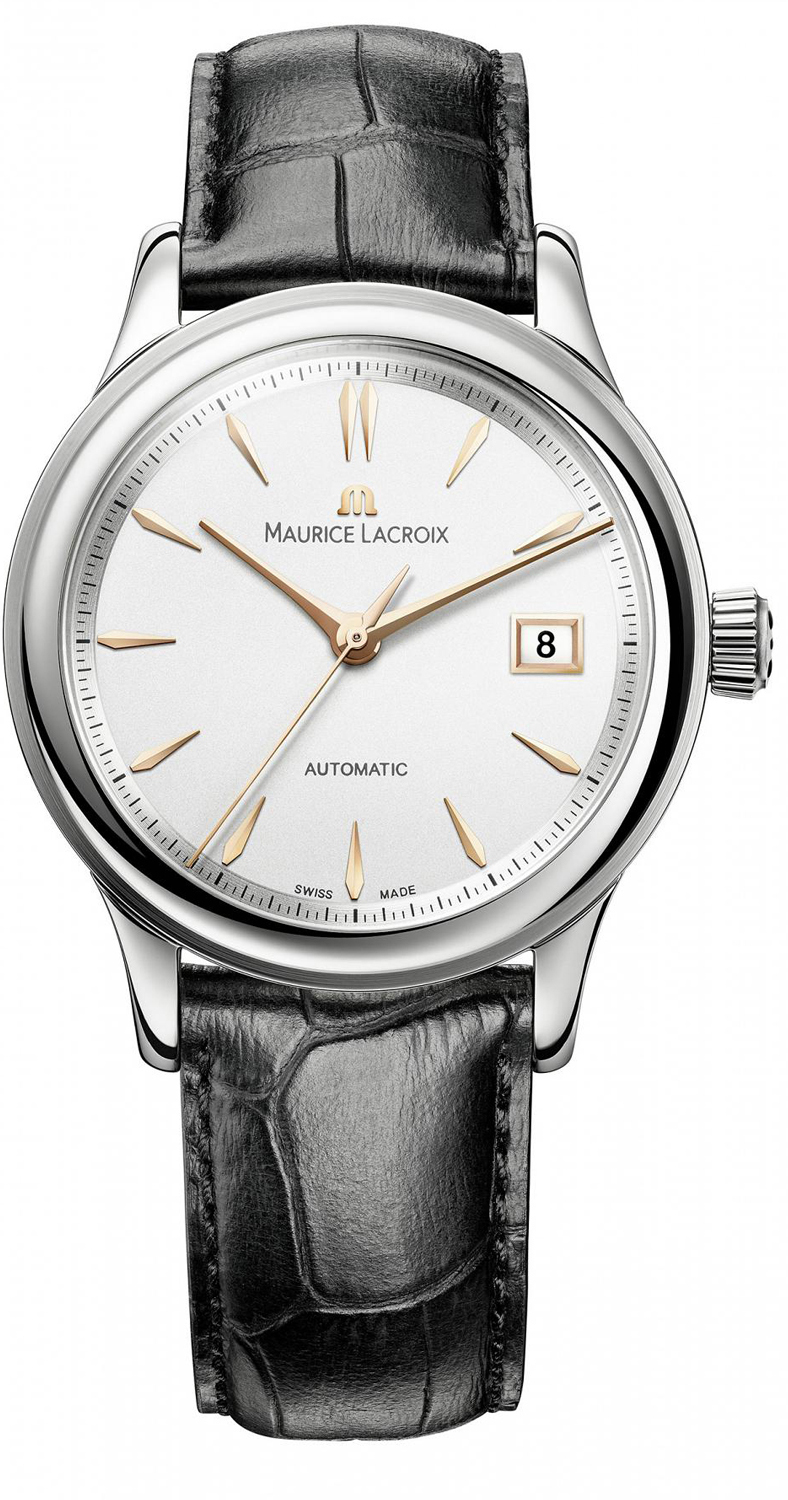 Maurice Lacroix Les Classiques LC6027-SS001-131 Maurice Lacroix Les Classiques LC6027-SS001-131Наручные часы<br>Швейцарские часы Maurice Lacroix Les Classiques LC6027-SS001-131Данная модель входит в коллекцию Les Classiques. Это настоящие Мужские часы. Материал корпуса часов — Сталь. Ремень — Кожа . Циферблат часов защищает Сапфировое стекло. Водозащита этой модели 30 м . Цвет циферблата - Серебристый. Из основных функций на циферблате представлены: часы, минуты, секунды. В данной модели используются следующие усложнения: дата, . Диаметр корпуса данной модели 38мм.<br><br>Пол: Мужские<br>Страна-производитель: Швейцария<br>Механизм: Механический<br>Материал корпуса: Сталь<br>Материал ремня/браслета: Кожа<br>Водозащита, диапазон: 20 - 100 м<br>Стекло: Сапфировое<br>Толщина корпуса: None<br>Стиль: Классика