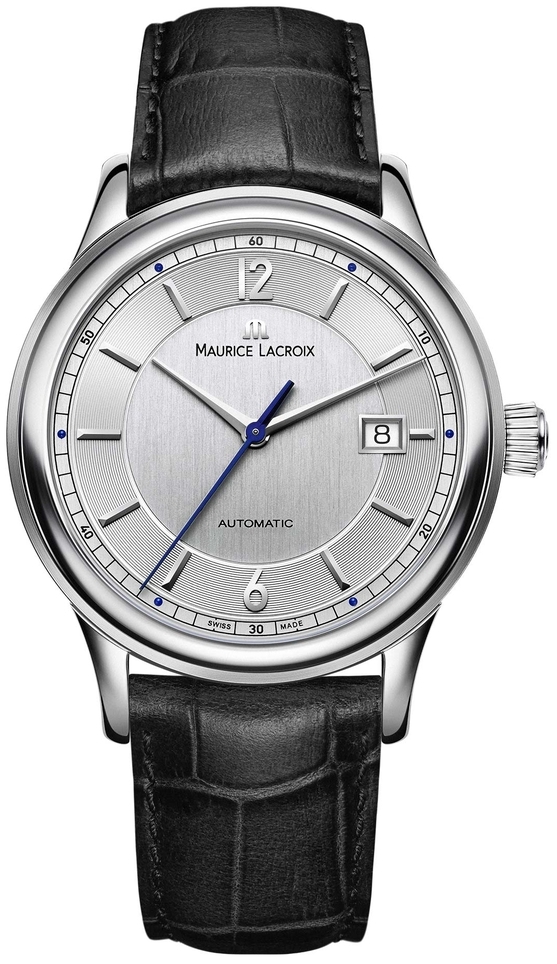 Maurice Lacroix LC6098-SS001-120-1 Maurice Lacroix LC6098-SS001-120-1Наручные часы<br>Швейцарские часы Maurice Lacroix Les Classiques LC6098-SS001-120-1Представленная модель входит в коллекцию Les Classiques. Это мужские часы. Материал корпуса часов — сталь. Циферблат часов защищает сапфировое стекло. Часы этой модели обладают водозащитой 30 м. В этих часах используются такие усложнения как дата. Часы обладают корпусом 40 мм. Механизм ML115 - механический с модулем автоподзавода, 28 800 полуколебаний/час, запас хода 38 часов. <br><br>Пол: Мужские<br>Страна-производитель: Швейцария<br>Механизм: Механический<br>Материал корпуса: Сталь<br>Материал ремня/браслета: Кожа<br>Водозащита, диапазон: 20 - 100 м<br>Стекло: Сапфировое<br>Толщина корпуса: None<br>Стиль: Классика