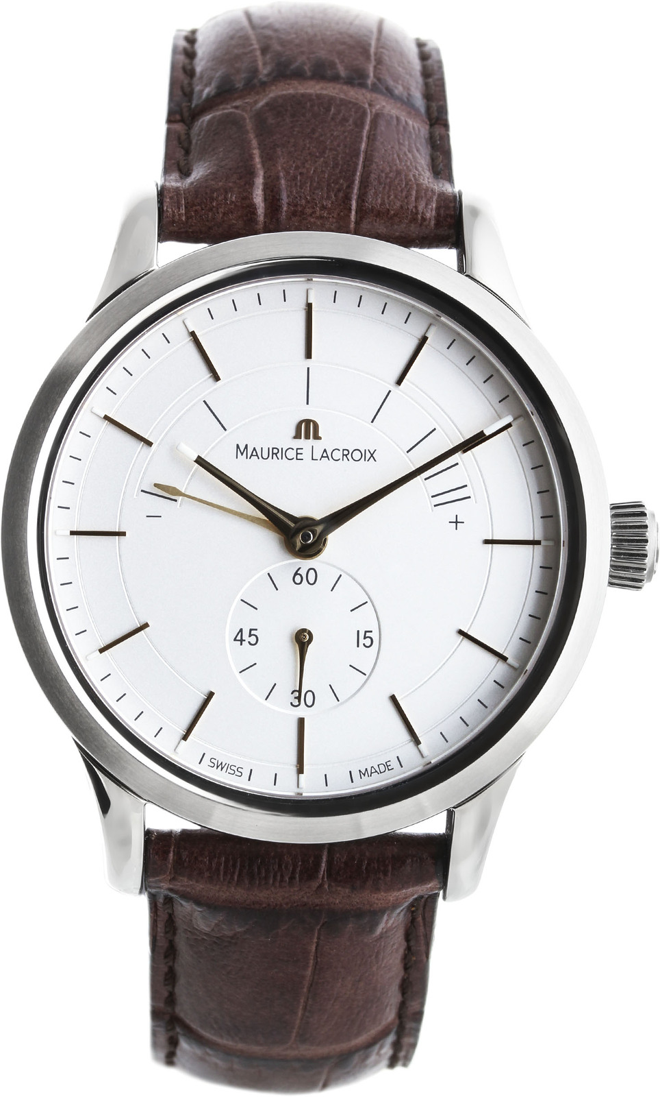Maurice Lacroix Les Classiques LC7008-SS001-130 Maurice Lacroix Les Classiques LC7008-SS001-130Наручные часы<br>Швейцарские часы Maurice Lacroix Les Classiques LC7008-SS001-130Данная модель — яркий представитель коллекции Les Classiques. Это настоящие Мужские часы. Материал корпуса часов — Сталь. Ремень — Кожа. В этих часах используется Сапфировое стекло. Водозащита этой модели 30 м. Диаметр корпуса 32мм.<br><br>Пол: Мужские<br>Страна-производитель: Швейцария<br>Механизм: Механический<br>Материал корпуса: Сталь<br>Материал ремня/браслета: Кожа<br>Водозащита, диапазон: 20 - 100 м<br>Стекло: Сапфировое<br>Толщина корпуса: None<br>Стиль: None