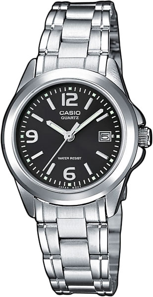Casio LTP-1259PD-1A Casio LTP-1259PD-1AНаручные часы<br>Японские часы Casio LTP-1259PD-1A<br><br>Пол: Женские<br>Страна-производитель: Япония<br>Механизм: Кварцевый<br>Материал корпуса: Сталь<br>Материал ремня/браслета: Сталь<br>Водозащита, диапазон: None<br>Стекло: Минеральное<br>Толщина корпуса: 8,6 мм<br>Стиль: None
