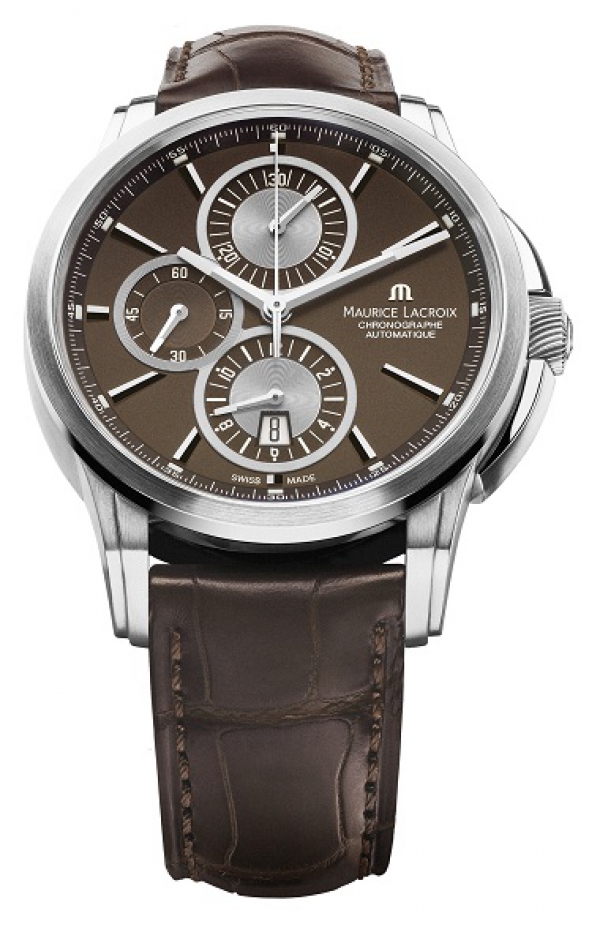 Maurice Lacroix Pontos PT6188-SS001-730 Maurice Lacroix Pontos PT6188-SS001-730Наручные часы<br>Швейцарские часы Maurice Lacroix Pontos PT6188-SS001-730<br><br>Пол: Мужские<br>Страна-производитель: Швейцария<br>Механизм: Механический<br>Материал корпуса: Сталь<br>Материал ремня/браслета: Кожа<br>Водозащита, диапазон: 20 - 100 м<br>Стекло: Сапфировое<br>Толщина корпуса: None<br>Стиль: Спорт