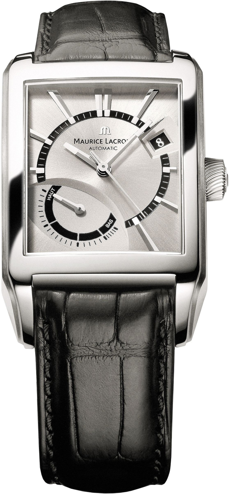 Maurice Lacroix Pontos PT6207-SS001-130 Maurice Lacroix Pontos PT6207-SS001-130Наручные часы<br>Швейцарские часы Maurice Lacroix Pontos PT6207-SS001-130<br><br>Пол: Мужские<br>Страна-производитель: Швейцария<br>Механизм: Механический<br>Материал корпуса: Сталь<br>Материал ремня/браслета: Кожа<br>Водозащита, диапазон: 20 - 100 м<br>Стекло: Сапфировое<br>Толщина корпуса: None<br>Стиль: Классика