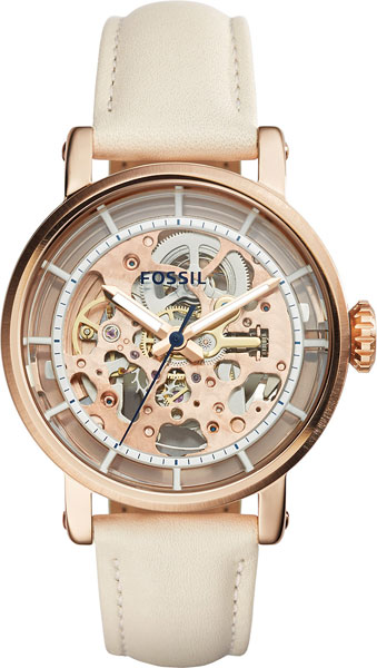 Fossil Boyfriend ME3126 Fossil Boyfriend ME3126Наручные часы<br>Американские часы Fossil Boyfriend ME3126<br><br>Пол: Женские<br>Страна-производитель: США<br>Механизм: Механический<br>Материал корпуса: Сталь<br>Материал ремня/браслета: Кожа<br>Водозащита, диапазон: None<br>Стекло: Минеральное<br>Толщина корпуса: 12 мм<br>Стиль: None