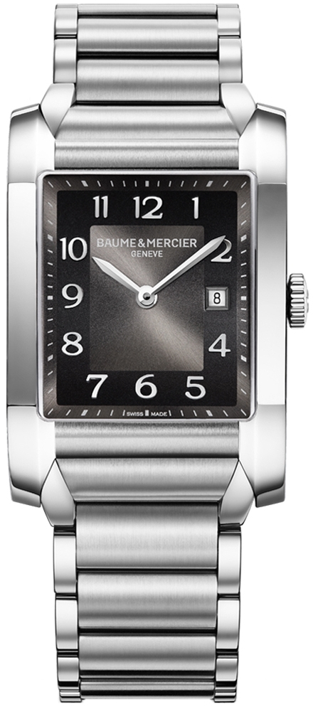 Baume&Mercier Hampton MOA10021 Baume&Mercier Hampton MOA10021Наручные часы<br>Часы Baume&Mercier Hampton Lady MOA10021Модель входит в коллекцию Hampton Lady. Это стильные женские часы. Материал корпуса часов и браслета — сталь. В этих часах используется сапфировое стекло. Водозащита этой модели 50 м.<br><br>Пол: None<br>Страна-производитель: Швейцария<br>Механизм: Кварцевый<br>Материал корпуса: Сталь<br>Материал ремня/браслета: Сталь<br>Водозащита, диапазон: 20 - 100 м<br>Стекло: Сапфировое<br>Толщина корпуса: 9,6 мм<br>Стиль: Классика