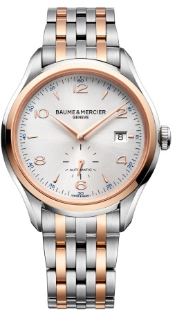 Baume&Mercier Clifton MOA10140 Baume&Mercier Clifton MOA10140Наручные часы<br>Швейцарские часы Baume&Mercier Clifton MOA10140Часы входят в модельный ряд коллекции Clifton. Это Мужские часы. Материал корпуса часов — Сталь+золото. Браслет — Сталь+золото. Стекло - Сапфировое. Водозащита этих часов 50 м. Основной цвет циферблата Белый. Из основных функций на циферблате представлены: часы, минуты, секунды. В этих часах используются такие усложнения как дата, . Диаметр корпуса часов составляет 41мм.<br><br>Пол: Мужские<br>Страна-производитель: None<br>Механизм: Механический<br>Материал корпуса: Сталь+золото<br>Материал ремня/браслета: Сталь+золото<br>Водозащита, диапазон: None<br>Стекло: Сапфировое<br>Толщина корпуса: 15<br>Стиль: Классика