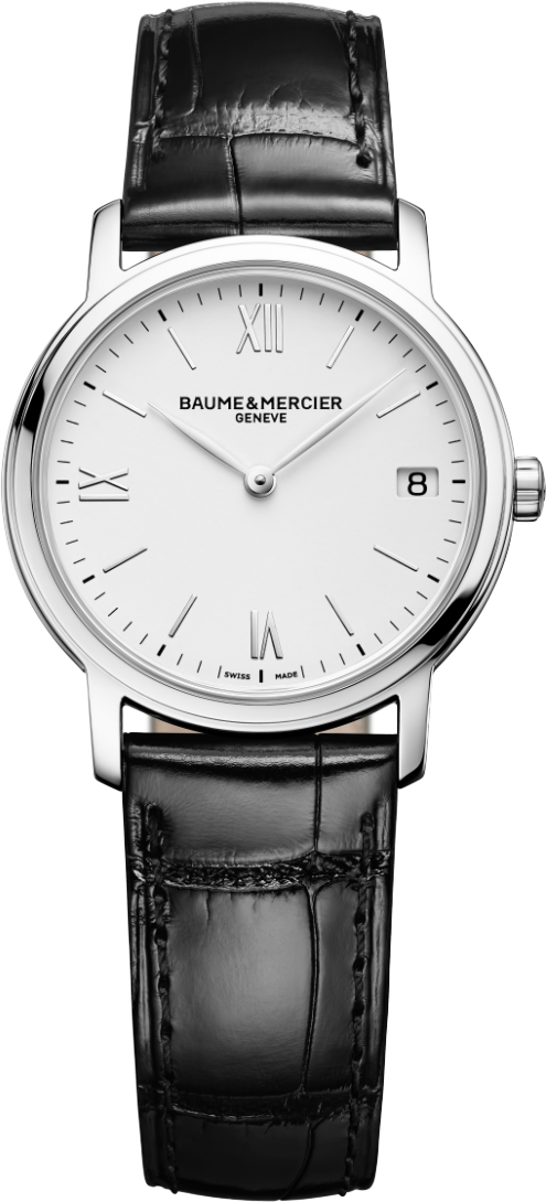 Baume&Mercier Classima Executives MOA10148 Baume&Mercier Classima Executives MOA10148Наручные часы<br>Швейцарские часы Baume&Mercier Classima Executives MOA10148Часы входят в модельный ряд коллекции Classima Executives. Это Женские часы. Материал корпуса часов — Сталь. Ремень — Кожа. Циферблат часов защищает Сапфировое стекло. Водозащита этой модели 30 м. Основной цвет циферблата Белый. Циферблат модели содержит часы, минуты, секунды. В этой модели используются такие усложнения как дата, . Размер данной модели 33мм.<br><br>Пол: Женские<br>Страна-производитель: Швейцария<br>Механизм: Кварцевый<br>Материал корпуса: Сталь<br>Материал ремня/браслета: Кожа<br>Водозащита, диапазон: None<br>Стекло: Сапфировое<br>Толщина корпуса: 6,2 мм<br>Стиль: Классика