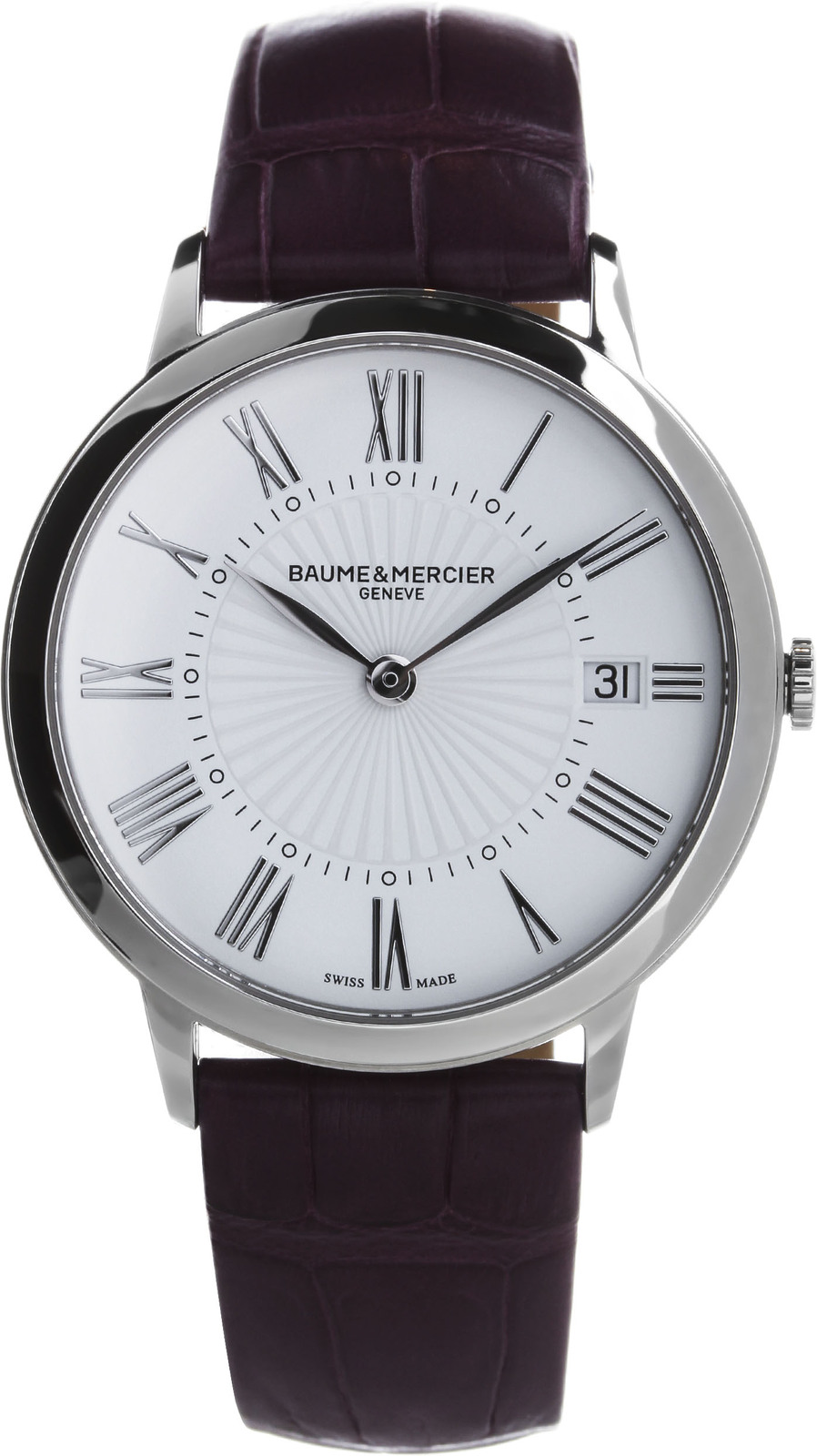 Baume&Mercier Classima MOA10224 Baume&Mercier Classima MOA10224Наручные часы<br>Швейцарские часы Baume&Mercier Classima MOA10224<br><br>Пол: Женские<br>Страна-производитель: Швейцария<br>Механизм: Кварцевый<br>Материал корпуса: Сталь<br>Материал ремня/браслета: Кожа<br>Водозащита, диапазон: 20 - 100 м<br>Стекло: Сапфировое<br>Толщина корпуса: None<br>Стиль: Классика
