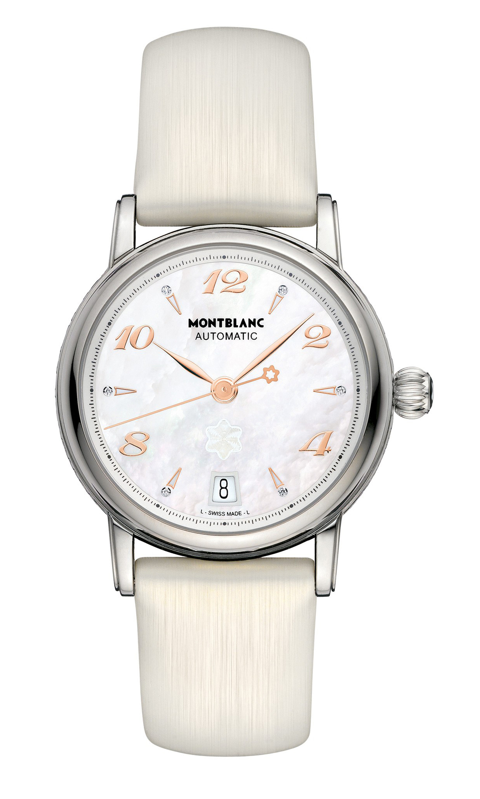 Montblanc Star 107119 Montblanc Star 107119Наручные часы<br>Швейцарские часы Montblanc Star 107119<br><br>Пол: Женские<br>Страна-производитель: Швейцария<br>Механизм: Механический<br>Материал корпуса: Сталь<br>Материал ремня/браслета: Кожа+текстиль<br>Водозащита, диапазон: 20 - 100 м<br>Стекло: Сапфировое<br>Толщина корпуса: 12 мм<br>Стиль: Классика
