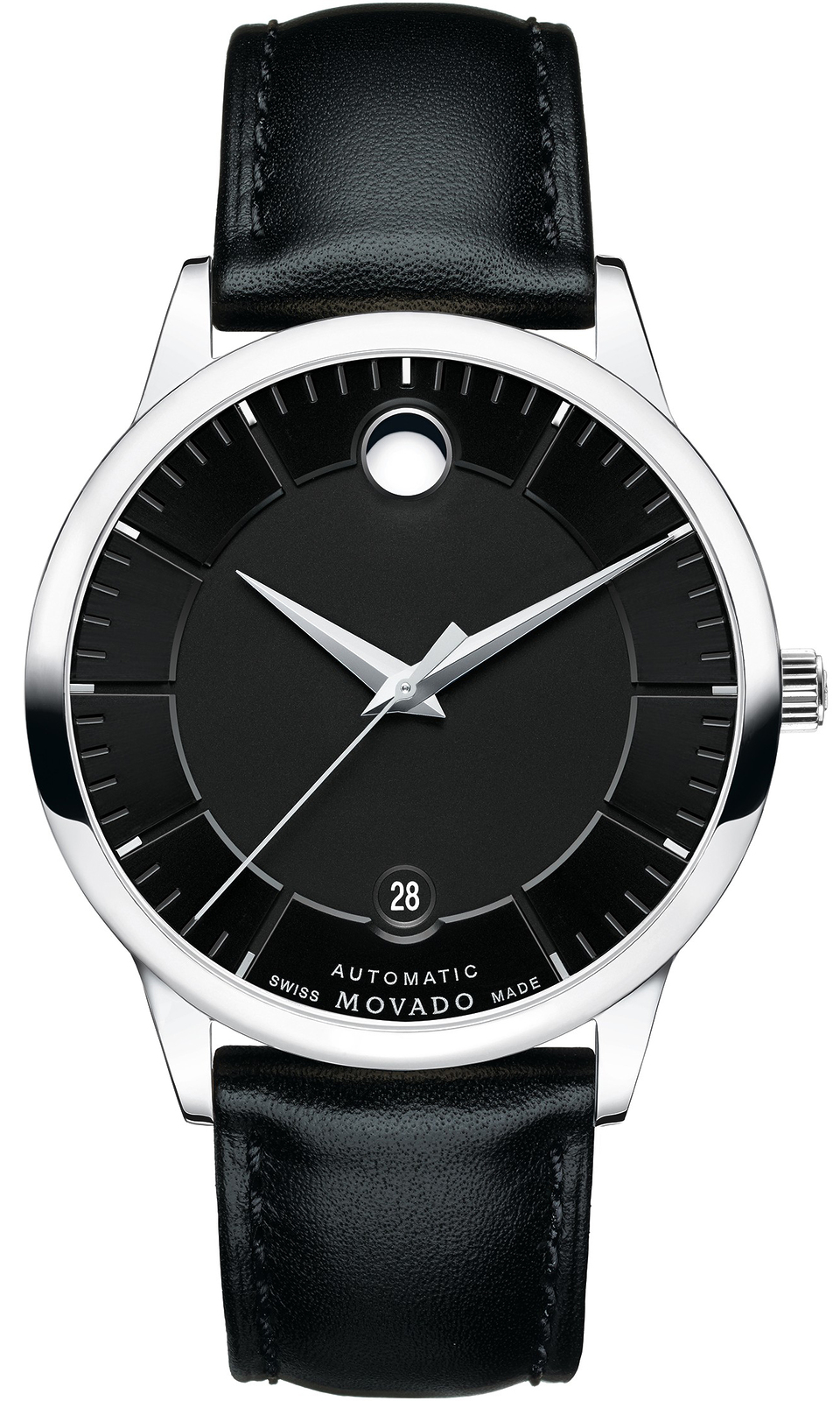 Movado 1881 Automatic 0606873 Movado 1881 Automatic 0606873Наручные часы<br>Швейцарские часы Movado 1881 Automatic 0606873<br><br>Пол: Мужские<br>Страна-производитель: Швейцария<br>Механизм: Механический<br>Материал корпуса: Сталь<br>Материал ремня/браслета: Кожа<br>Водозащита, диапазон: 20 - 100 м<br>Стекло: Сапфировое<br>Толщина корпуса: None<br>Стиль: Классика