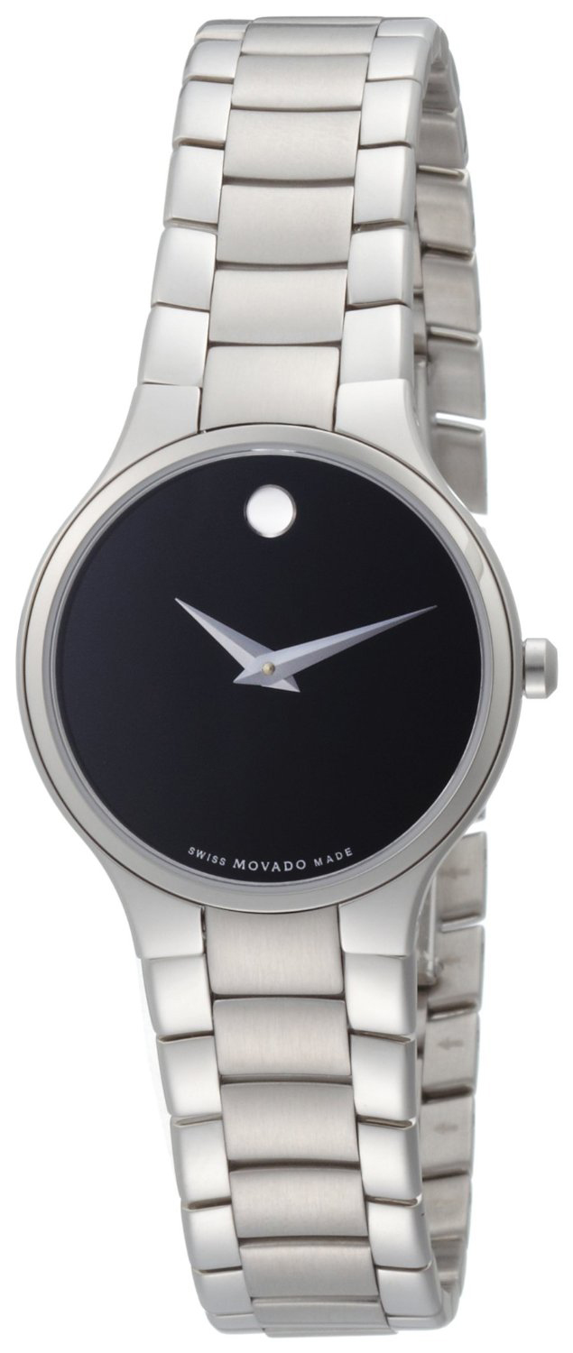 Movado Serio 0606383 Movado Serio 0606383Наручные часы<br>Швейцарские часы Movado Serio 0606383<br><br>Пол: Женские<br>Страна-производитель: Швейцария<br>Механизм: Кварцевый<br>Материал корпуса: Сталь<br>Материал ремня/браслета: Сталь<br>Водозащита, диапазон: 20 - 100 м<br>Стекло: Сапфировое<br>Толщина корпуса: None<br>Стиль: Классика