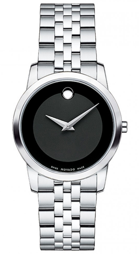 Movado Museum 0606505 Movado Museum 0606505Наручные часы<br>Швейцарские часы Movado Museum 0606505<br><br>Пол: Женские<br>Страна-производитель: Швейцария<br>Механизм: Кварцевый<br>Материал корпуса: Сталь<br>Материал ремня/браслета: Сталь<br>Водозащита, диапазон: 20 - 100 м<br>Стекло: Сапфировое<br>Толщина корпуса: None<br>Стиль: Классика