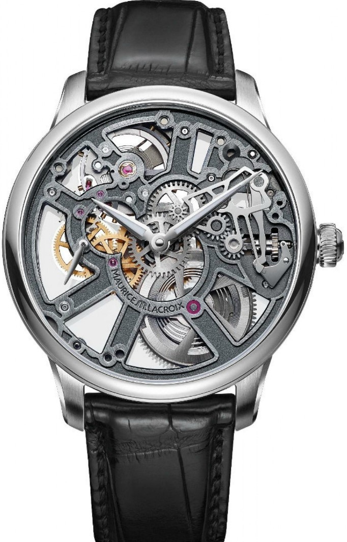 Maurice Lacroix Masterpiece MP7228-SS001-003-1 Maurice Lacroix Masterpiece MP7228-SS001-003-1Наручные часы<br>Швейцарские часы Maurice Lacroix Masterpiece MP7228-SS001-003-1<br><br>Пол: Мужские<br>Страна-производитель: Швейцария<br>Механизм: Механический<br>Материал корпуса: Сталь<br>Материал ремня/браслета: Кожа<br>Водозащита, диапазон: None<br>Стекло: Сапфировое<br>Толщина корпуса: None<br>Стиль: None