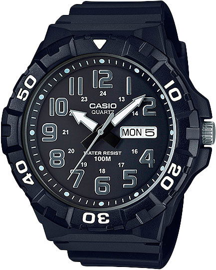 Casio MRW-210H-1A Casio MRW-210H-1AНаручные часы<br>Японские часы Casio MRW-210H-1A<br><br>Пол: Мужские<br>Страна-производитель: Япония<br>Механизм: Кварцевый<br>Материал корпуса: Пластик<br>Материал ремня/браслета: Пластик<br>Водозащита, диапазон: None<br>Стекло: Пластиковое<br>Толщина корпуса: 13,7 мм<br>Стиль: None