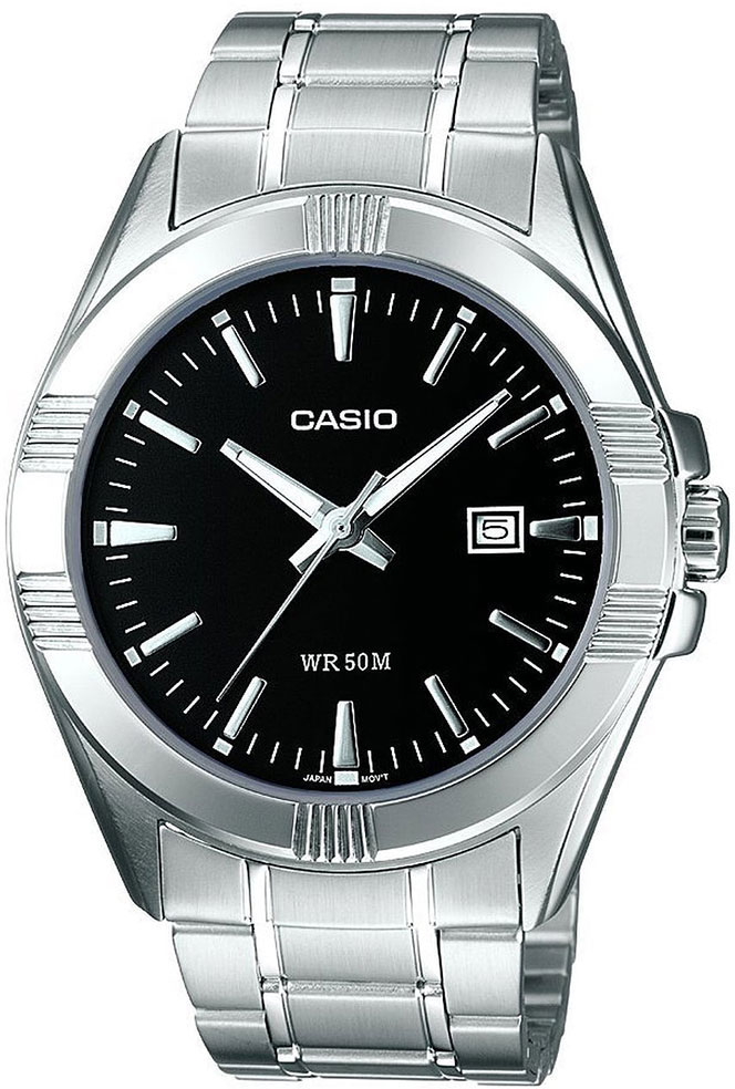 Casio MTP-1308PD-1A Casio MTP-1308PD-1AНаручные часы<br>Японские часы Casio MTP-1308PD-1A<br><br>Пол: Мужские<br>Страна-производитель: Япония<br>Механизм: Кварцевый<br>Материал корпуса: Латунь<br>Материал ремня/браслета: Сталь<br>Водозащита, диапазон: None<br>Стекло: Минеральное<br>Толщина корпуса: 9,2 мм<br>Стиль: None