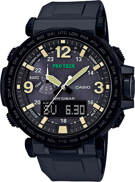 Casio Pro Trek PRG-600Y-1EНаручные часы<br>Японские часы Casio Pro Trek PRG-600Y-1E<br><br>Пол: Мужские<br>Страна-производитель: Япония<br>Механизм: Кварцевый<br>Материал корпуса: Сталь+пластик<br>Материал ремня/браслета: Силикон<br>Водозащита, диапазон: None<br>Стекло: Минеральное<br>Толщина корпуса: None<br>Стиль: None