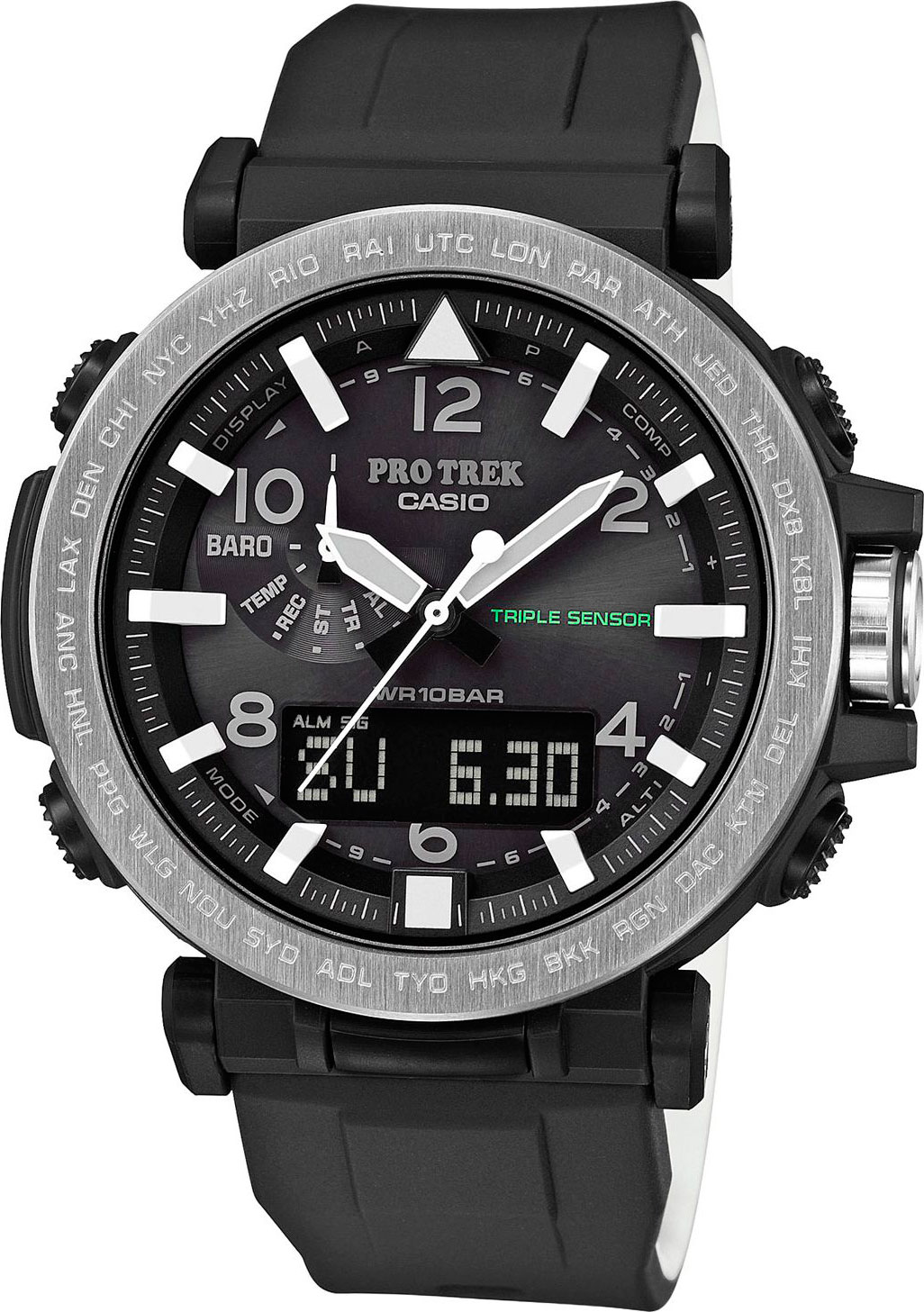 Casio Pro Trek PRG-650-1 Casio Pro Trek PRG-650-1Наручные часы<br>Японские часы Casio Pro Trek PRG-650-1<br><br>Пол: Мужские<br>Страна-производитель: Япония<br>Механизм: Кварцевый<br>Материал корпуса: Пластик<br>Материал ремня/браслета: Пластик<br>Водозащита, диапазон: None<br>Стекло: Минеральное<br>Толщина корпуса: 13,4 мм<br>Стиль: None