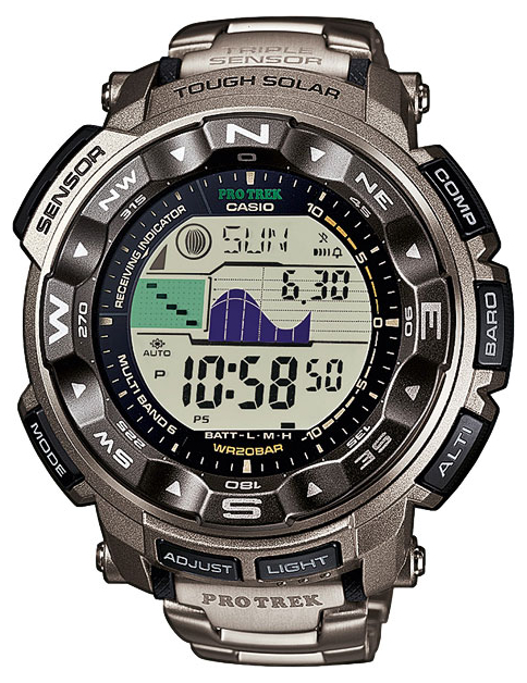 Casio Pro Trek PRW-2500T-7E Casio Pro Trek PRW-2500T-7EНаручные часы<br>Японские часы Casio Pro Trek PRW-2500T-7E<br><br>Пол: Мужские<br>Страна-производитель: Япония<br>Механизм: Кварцевый<br>Материал корпуса: Алюминий+пластик<br>Материал ремня/браслета: Титан<br>Водозащита, диапазон: None<br>Стекло: Минеральное<br>Толщина корпуса: 15 мм<br>Стиль: None