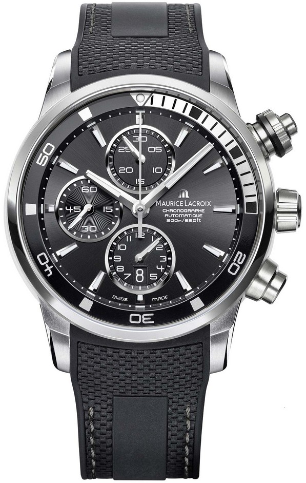 Maurice Lacroix PT6008-SS001-330-1 Maurice Lacroix PT6008-SS001-330-1Наручные часы<br>Швейцарские часы Maurice Lacroix Pontos S Chronograph PT6008-SS001-330-1Представленная модель входит в коллекцию Pontos S Chronograph. Это мужские часы. Материал корпуса часов — сталь. Циферблат часов защищает сапфировое стекло. Часы этой модели обладают водозащитой 200 м. В этих часах используются такие усложнения как хронограф. Часы обладают корпусом 43 мм. Механизм ML112 - на базе Valjoux 7750 - механический хронограф с автоподзаводом, 28 800 полуколебаний/час, запас хода 46 часов. <br><br>Пол: Мужские<br>Страна-производитель: Швейцария<br>Механизм: Механический<br>Материал корпуса: Сталь<br>Материал ремня/браслета: Каучук<br>Водозащита, диапазон: 200 - 800 м<br>Стекло: Сапфировое<br>Толщина корпуса: 15 мм<br>Стиль: Спорт