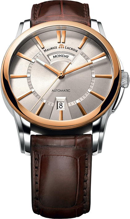 Maurice Lacroix Pontos PT6158-PS101-13E-2 Maurice Lacroix Pontos PT6158-PS101-13E-2Наручные часы<br>Швейцарские часы Maurice Lacroix Pontos PT6158-PS101-13E-2<br><br>Пол: Мужские<br>Страна-производитель: Швейцария<br>Механизм: Механический<br>Материал корпуса: Сталь+Золото<br>Материал ремня/браслета: Кожа<br>Водозащита, диапазон: None<br>Стекло: Сапфировое<br>Толщина корпуса: None<br>Стиль: None
