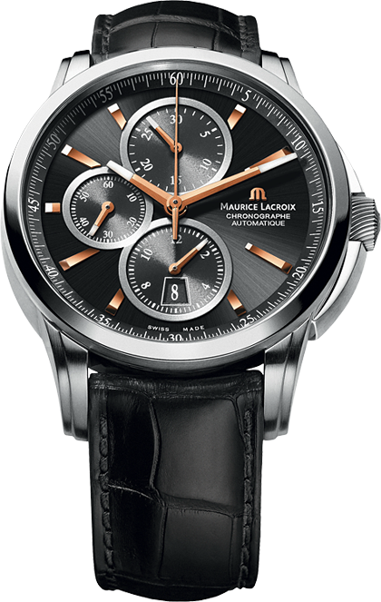 Maurice Lacroix Pontos PT6188-SS001-332 Maurice Lacroix Pontos PT6188-SS001-332Наручные часы<br>Швейцарские часы Maurice Lacroix Pontos PT6188-SS001-332 Представленная модель входит в коллекцию Pontos. Это настоящие Мужские часы. Материал корпуса часов — Сталь. Ремень — Каучук. В этих часах используется Сапфировое стекло. Водозащита этих часов 50 м. Цвет циферблата - Черный. Циферблат содержит часы, минуты, секунды. В этих часах используются такие усложнения как дата, . Часы обладают корпусом 43мм.<br><br>Пол: Мужские<br>Страна-производитель: None<br>Механизм: Механический<br>Материал корпуса: Сталь<br>Материал ремня/браслета: Каучук<br>Водозащита, диапазон: None<br>Стекло: Сапфировое<br>Толщина корпуса: 8 мм<br>Стиль: Спорт